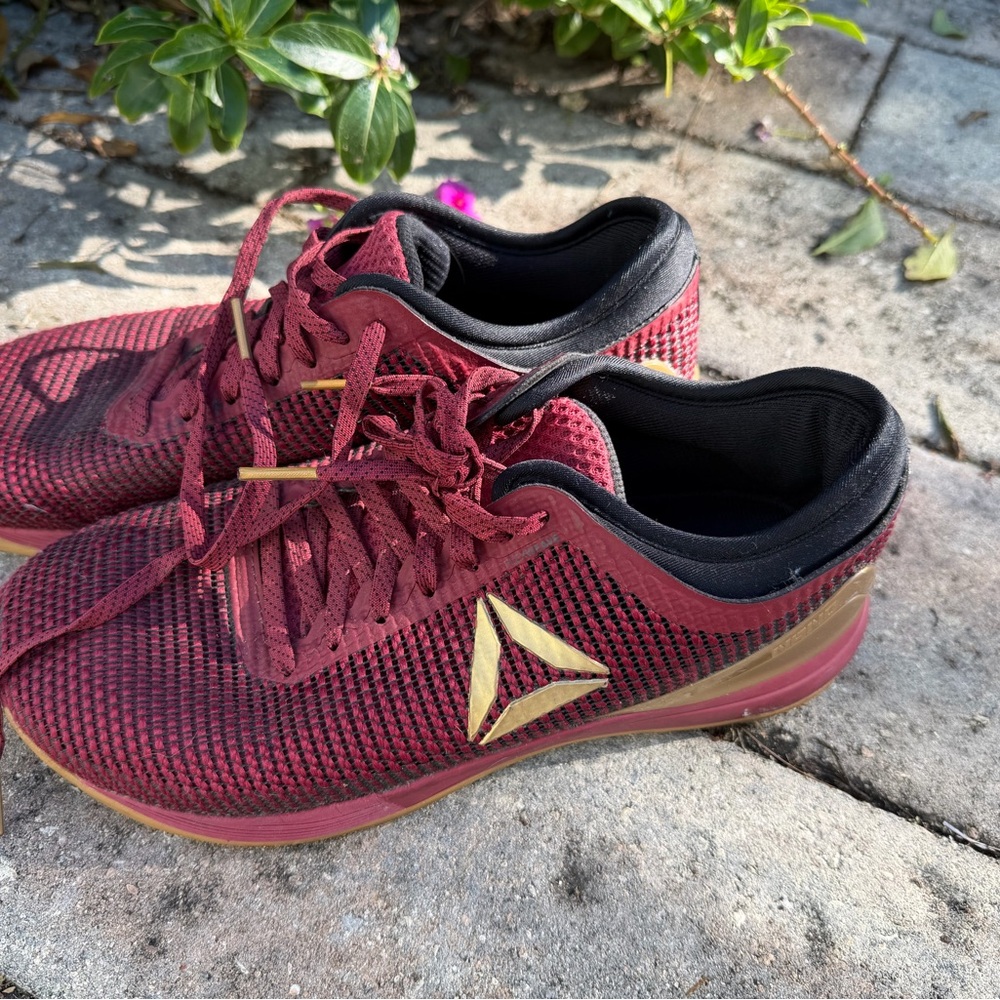 Reebok Women’s Maroon and Gold Nano 8 CrossFit Shoes - Picture 7 of 7